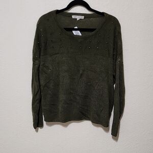 Jolt Green Crew Neck Sweater